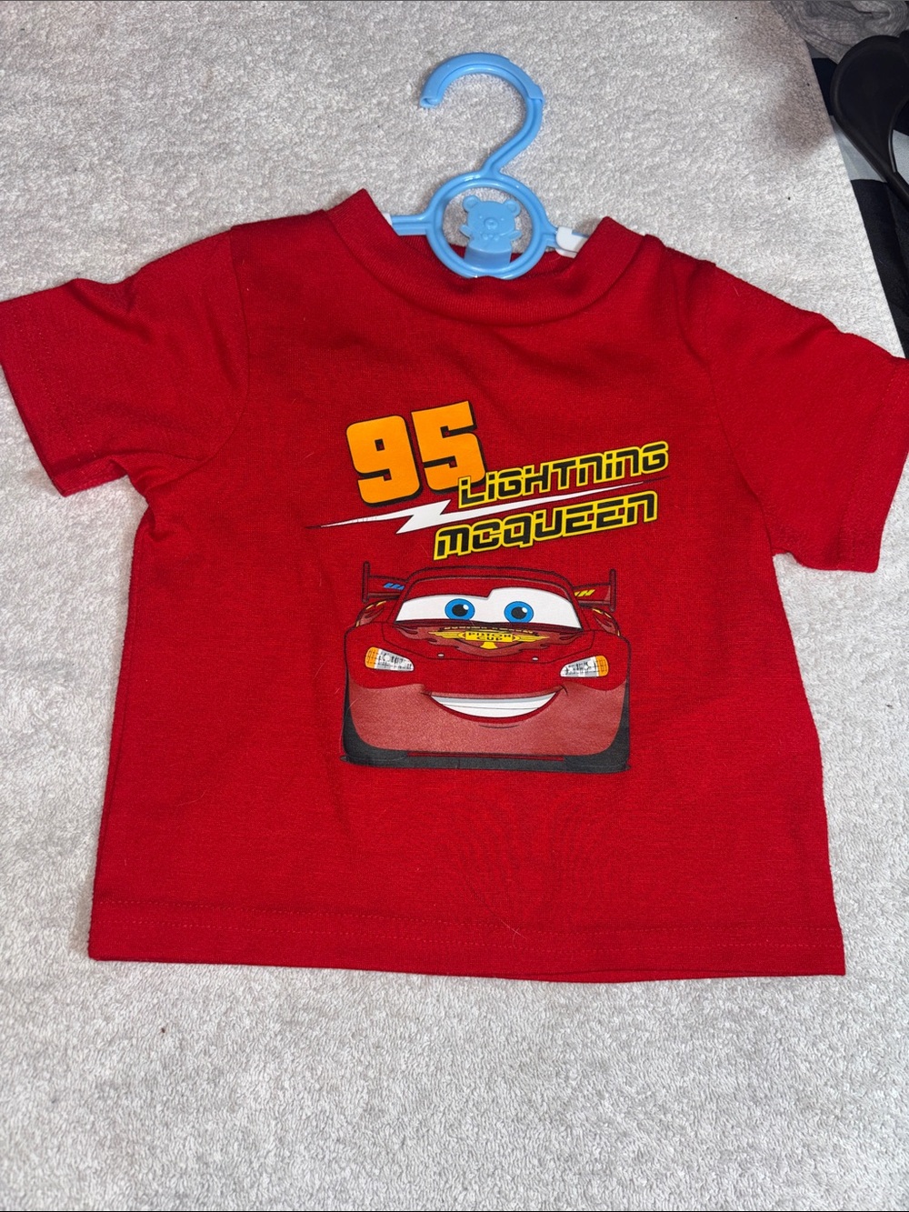 Disney Lightning McQueen Red Tee with Yellow Accents
